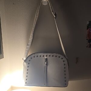 White Studded Shoulder Bag